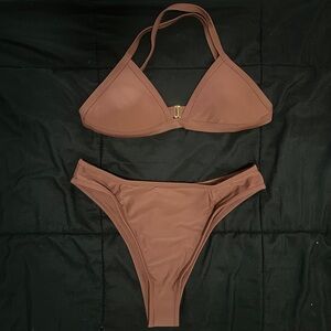 NEW 93 Play Street bikini size XL in cappuccino. Top: Serena, bottom: Carson